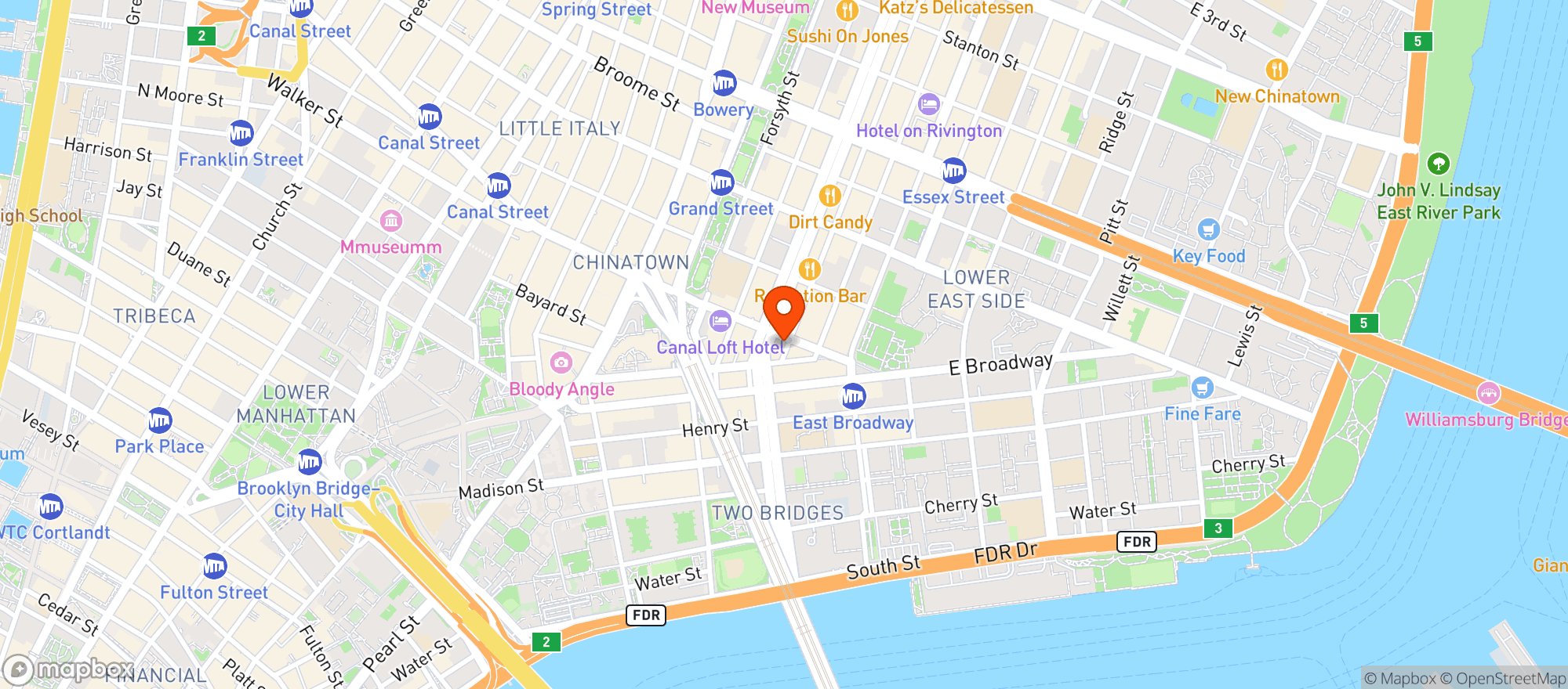 Map showing Nine Orchard
