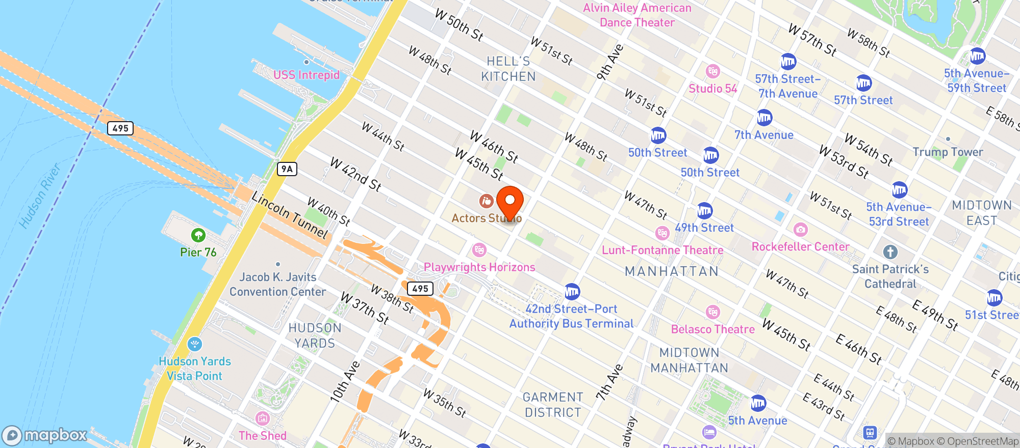 Map showing Daltons Bar & Grill