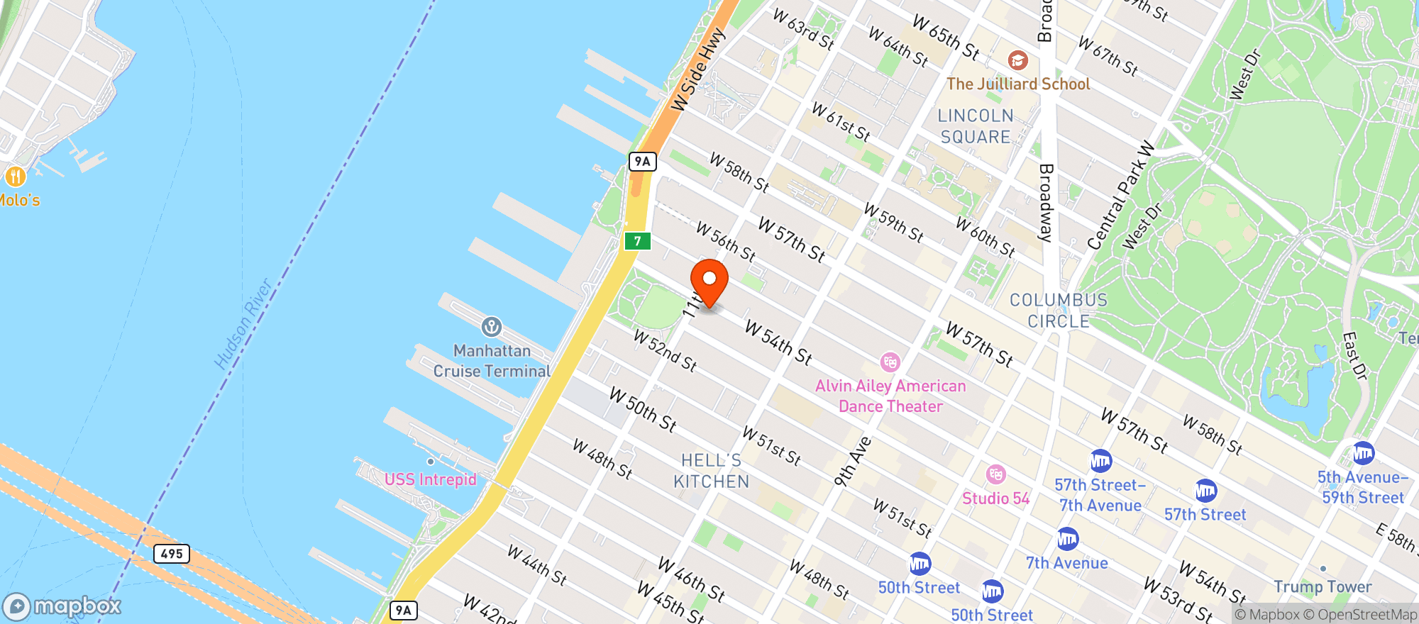 Map showing Mercedes House Market