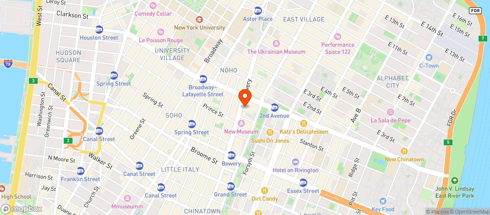 Map showing Spicy Moon