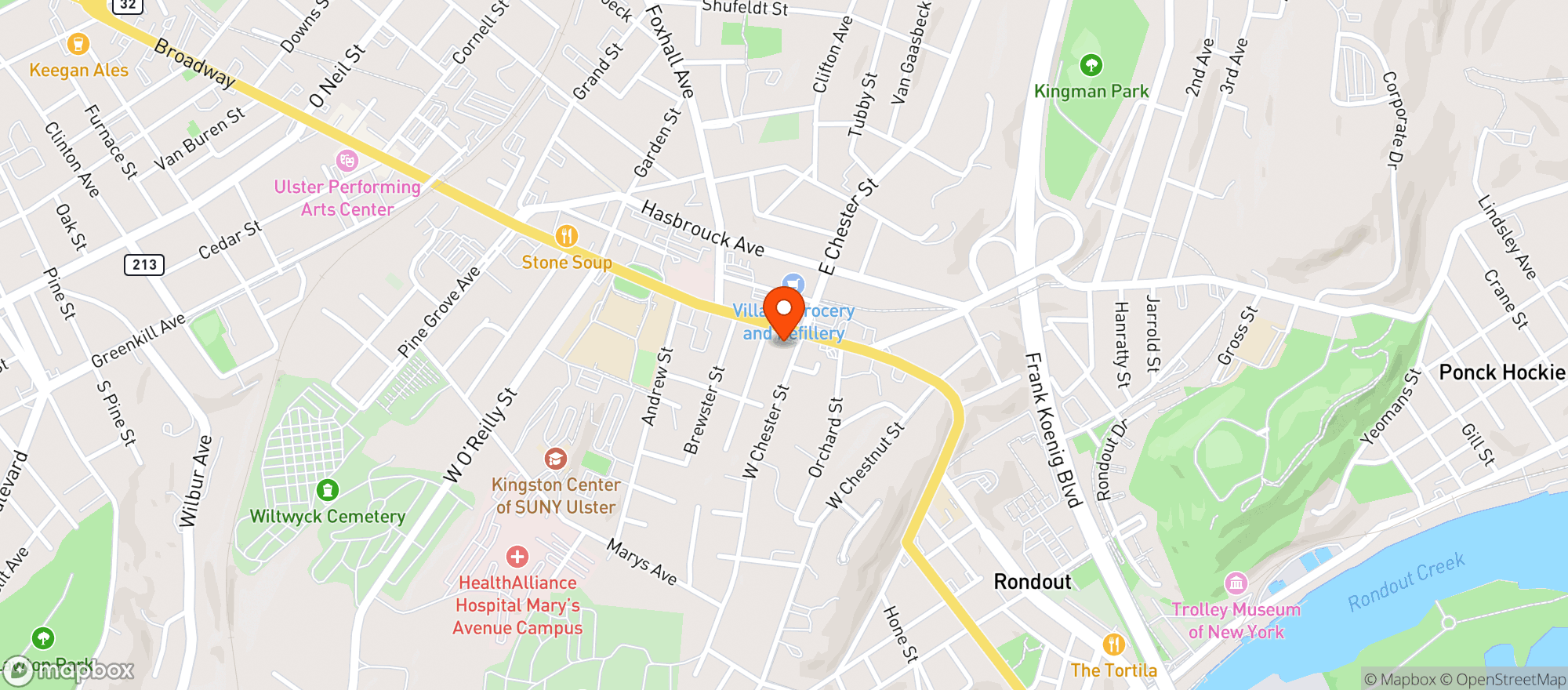 Map showing Bp To Go