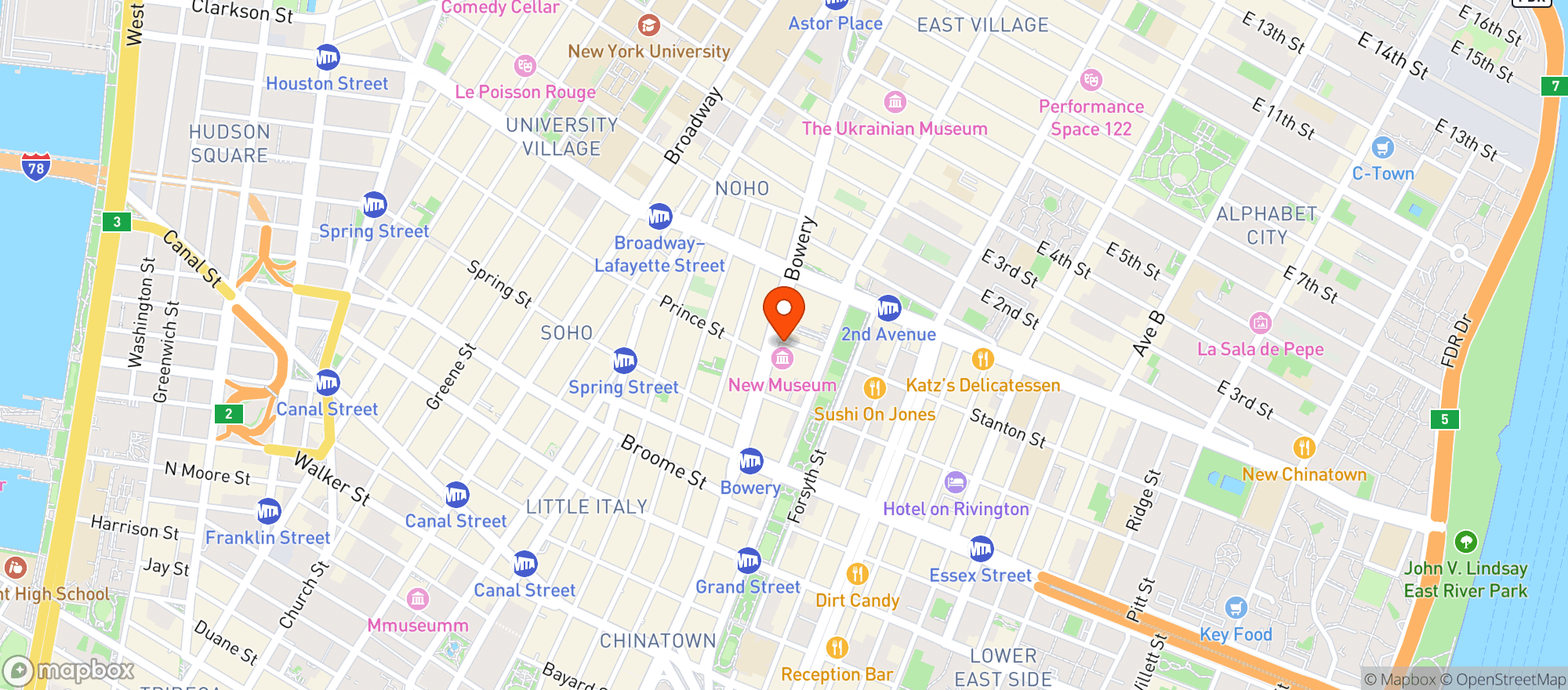 Map showing Bar Veloce