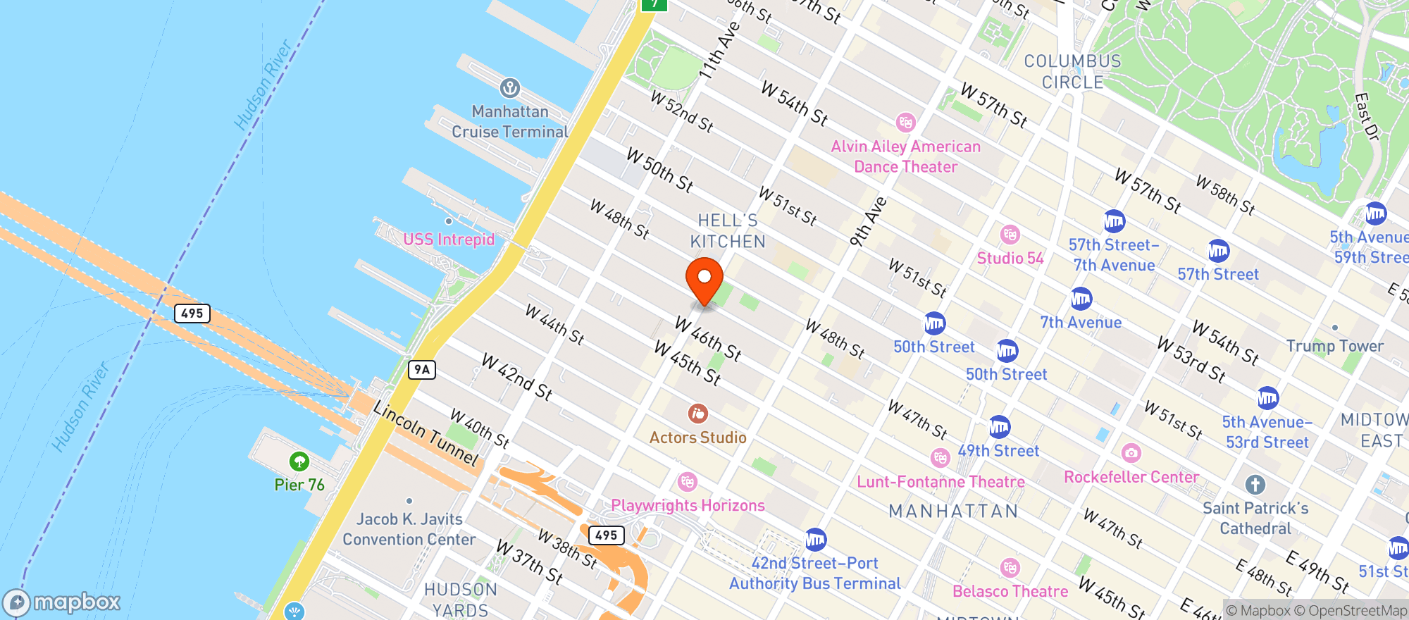 Map showing Anejo Tequileria