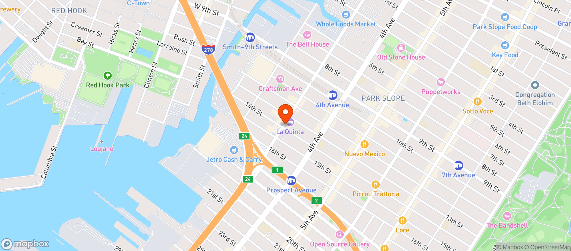 Map showing Lowlands Bar