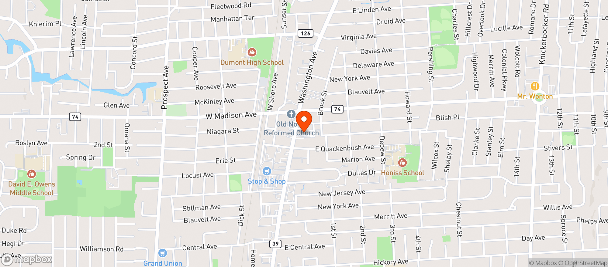 Map showing Bottle King