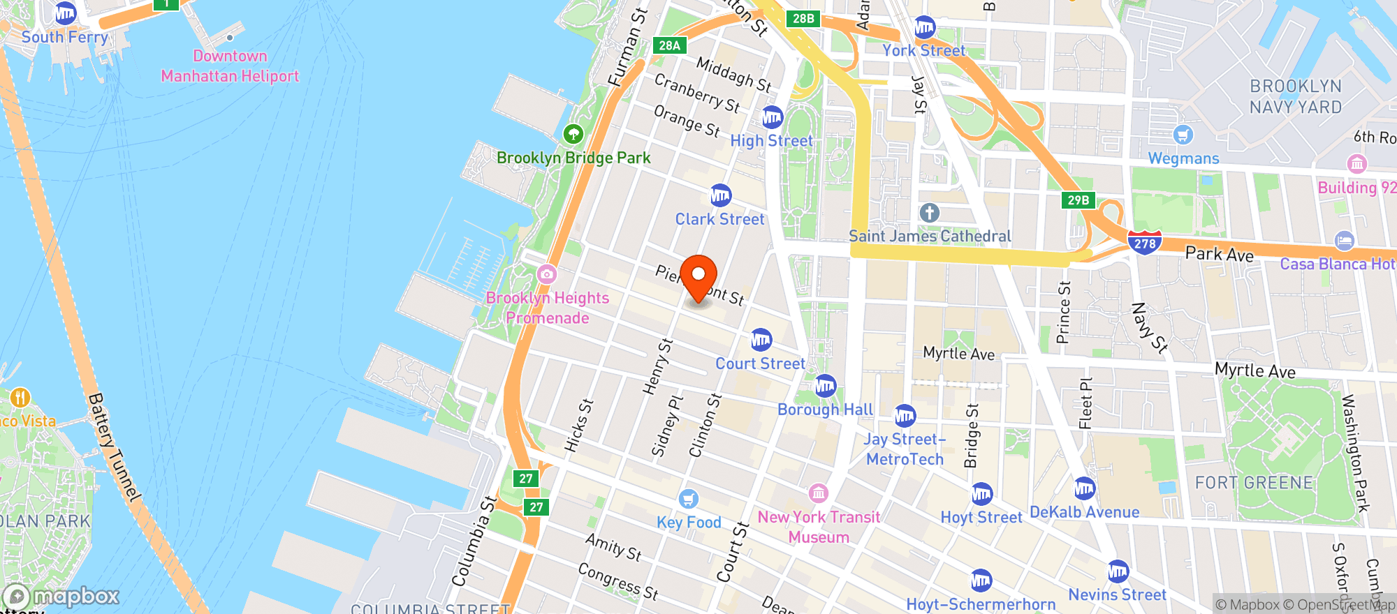 Map showing The Custom House
