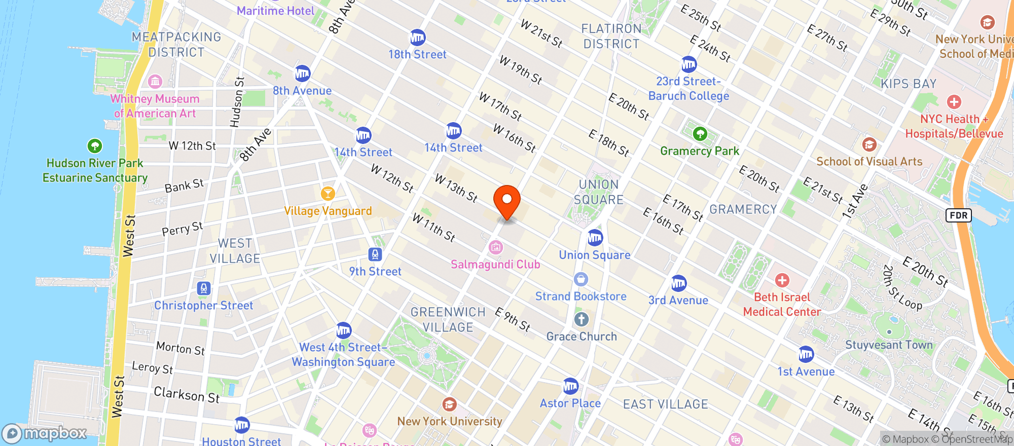 Map showing Merci Market 5Th Ave
