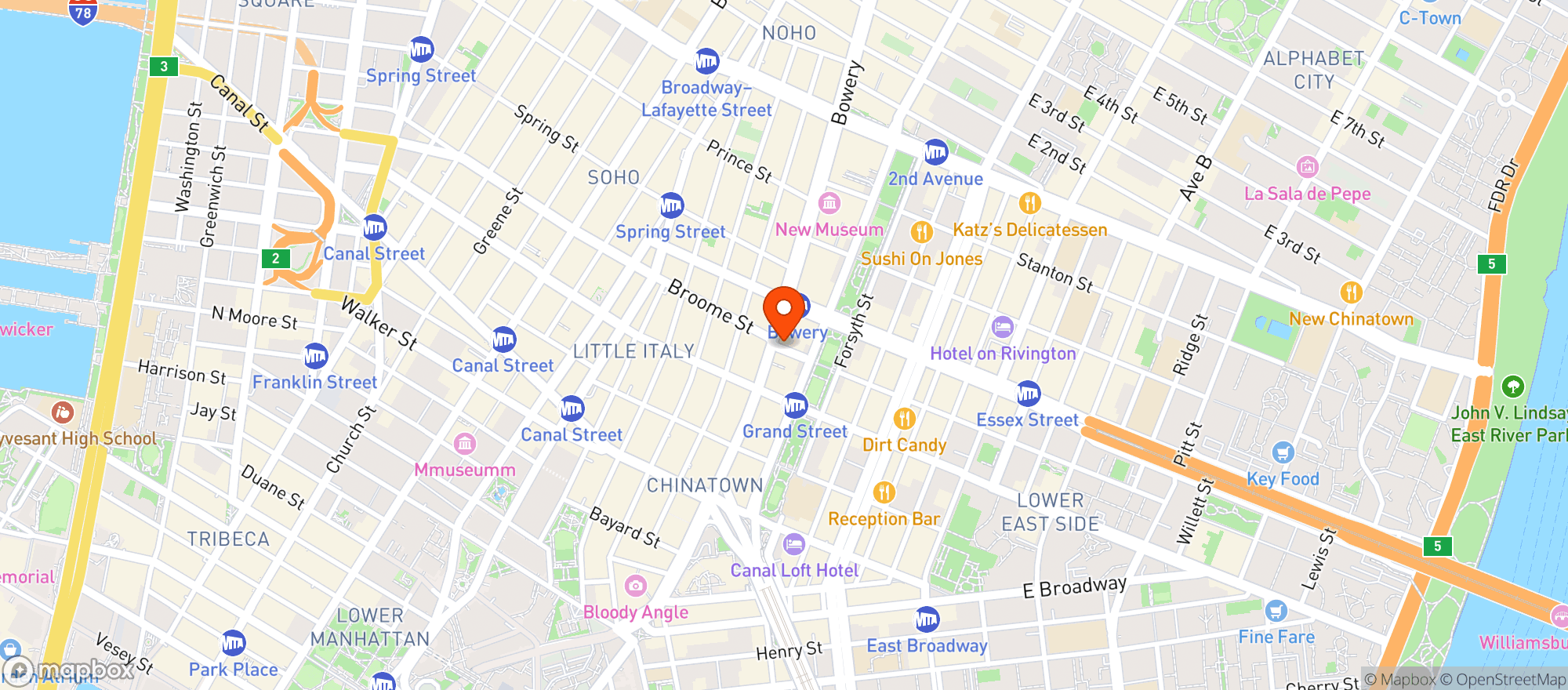 Map showing Cry Baby