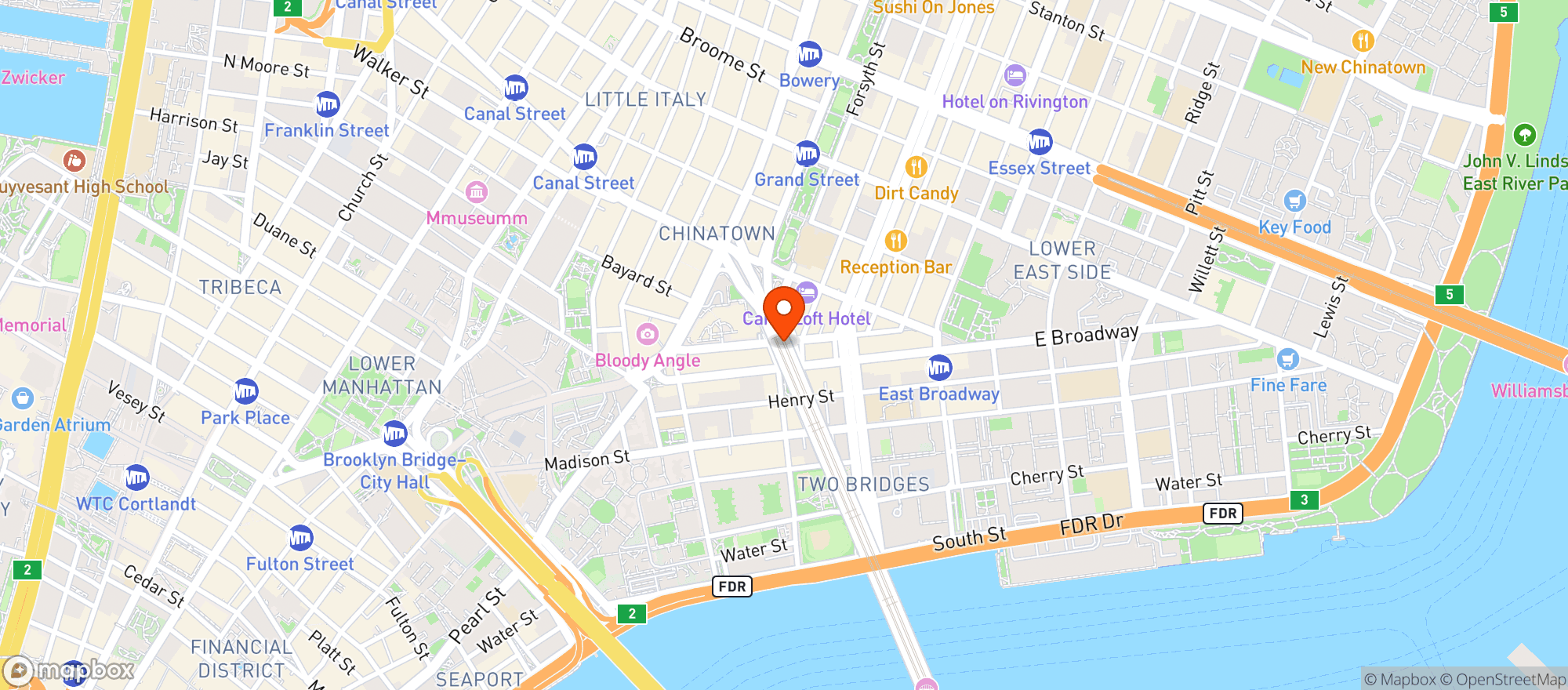 Map showing Sag Harbor Beverage