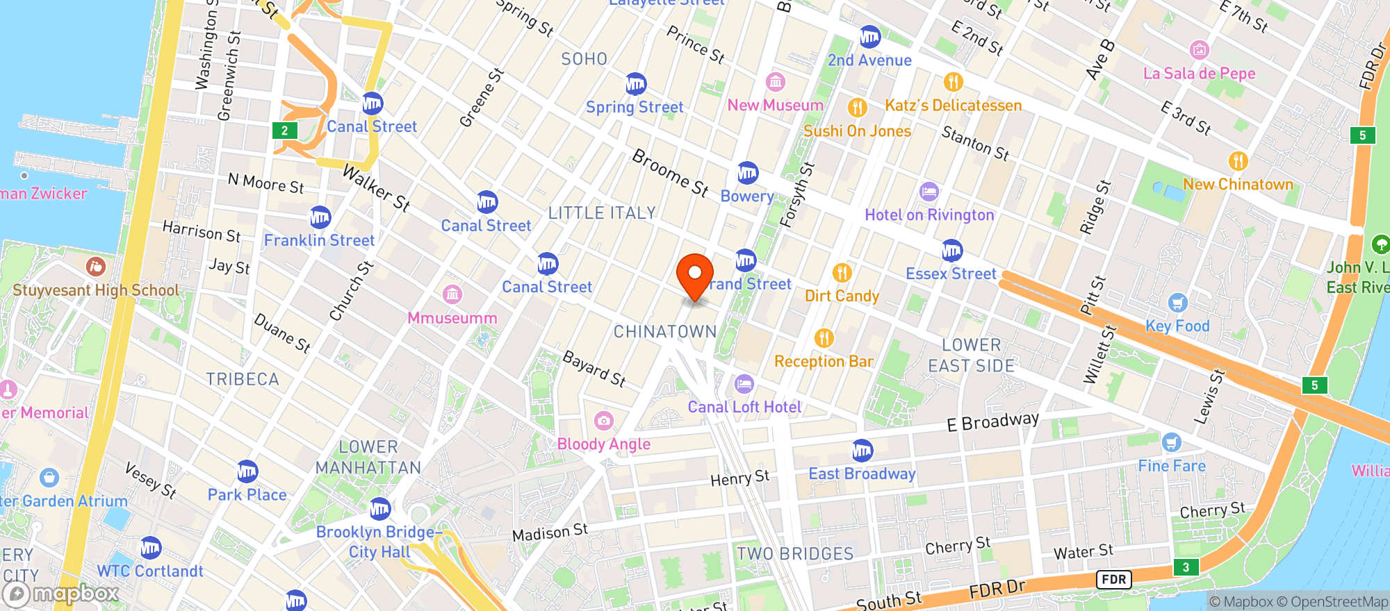 Map showing Wyndham Garden Hotel