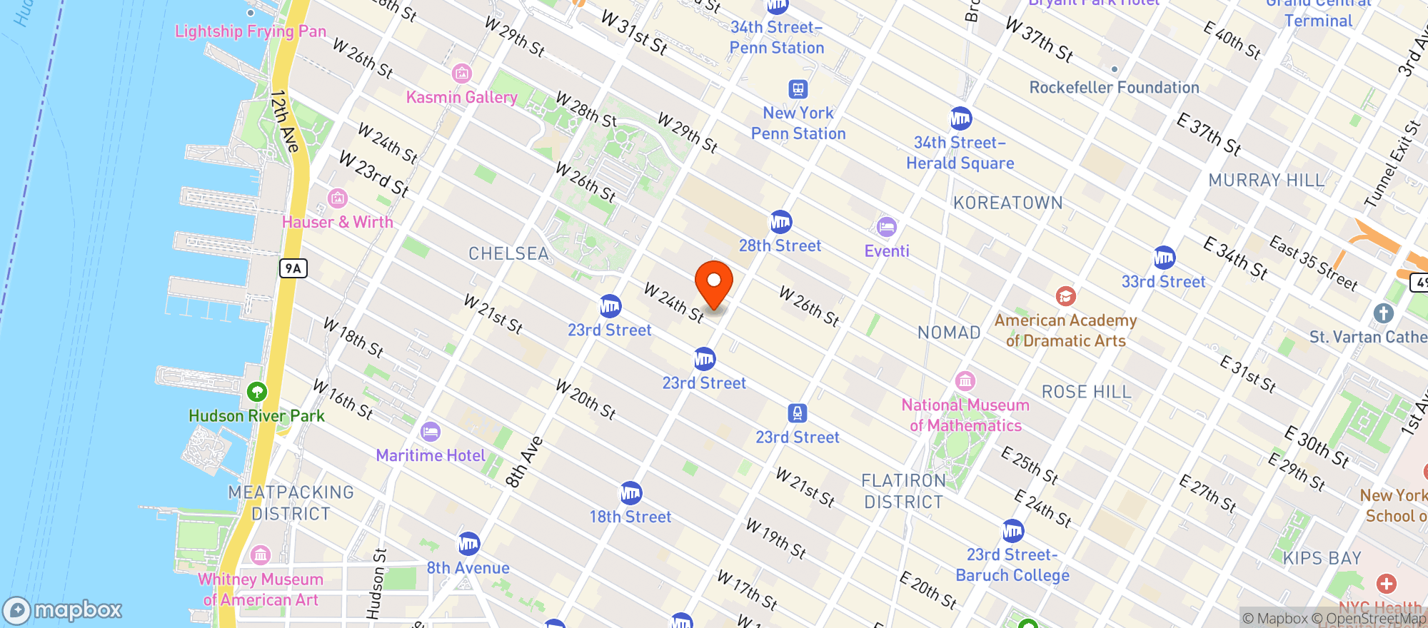 Map showing Whole Foods Market