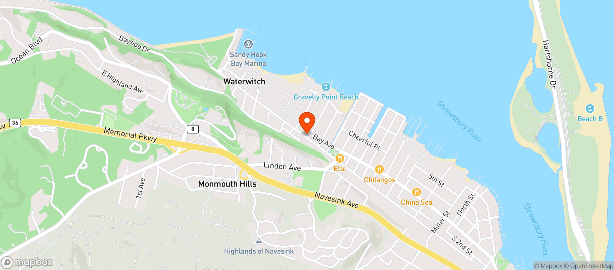 Map showing ET AL FINE FOODS
