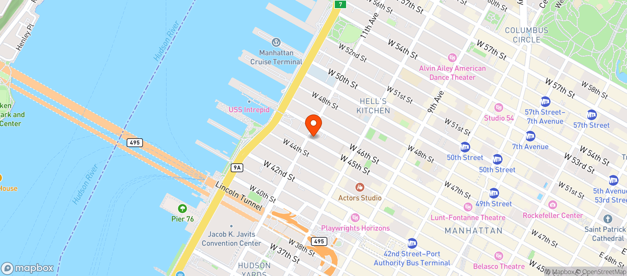 Map showing Sunrise Marketplace