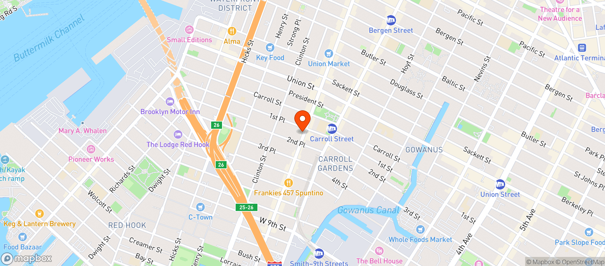 Map showing Om Organic