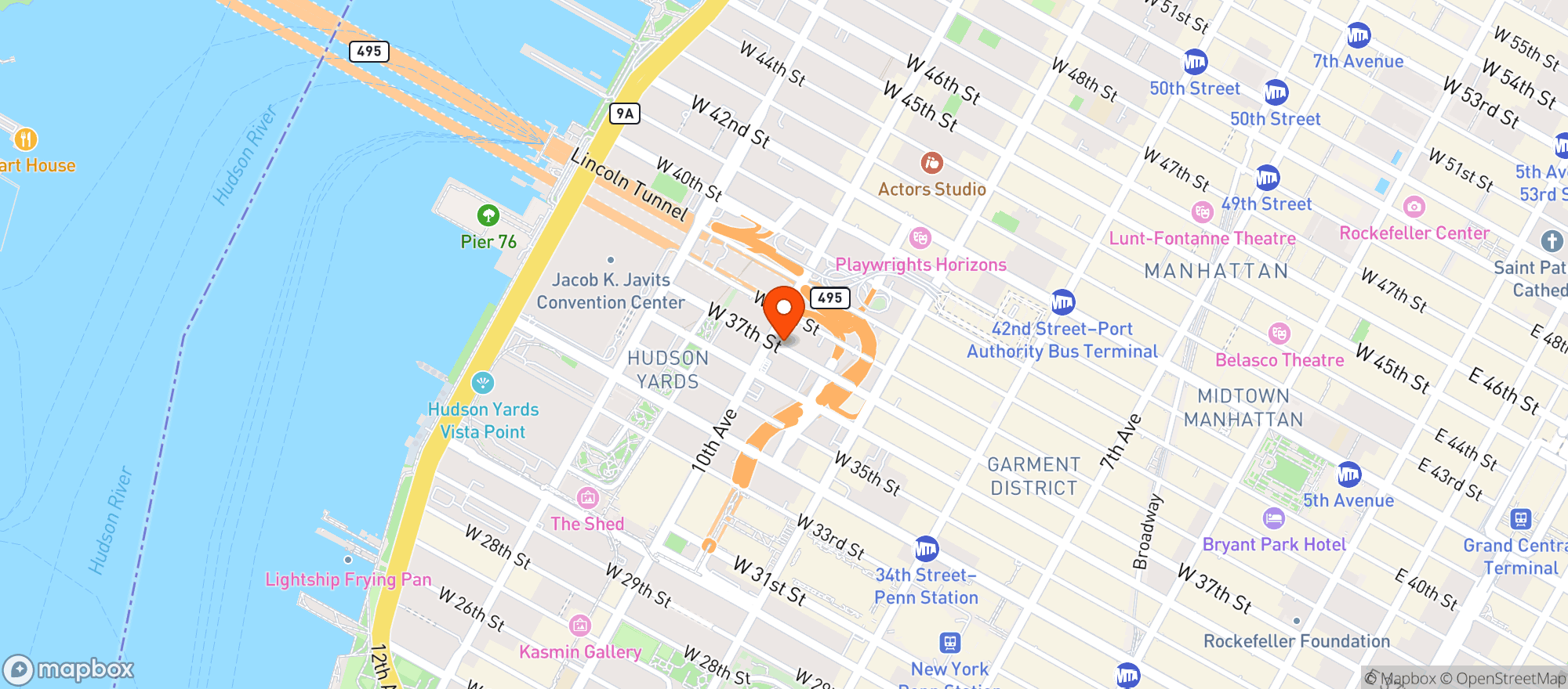 Map showing Casa Louie