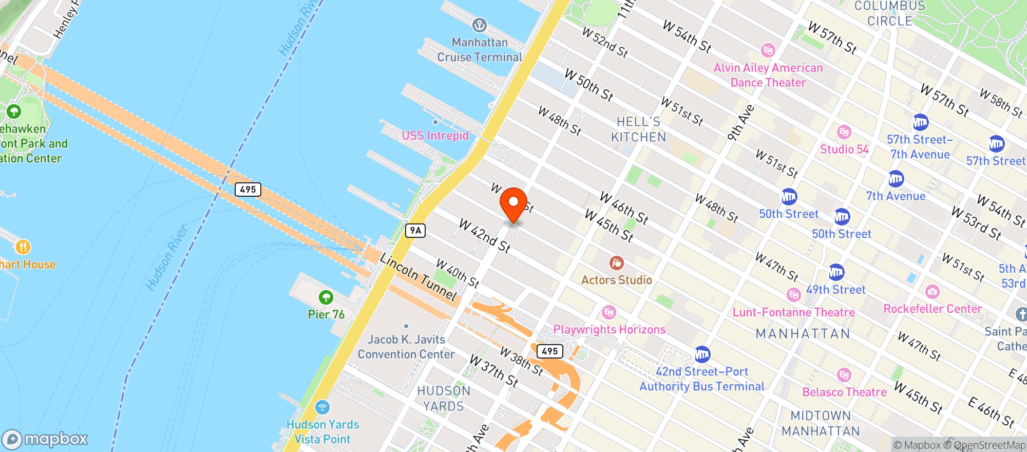 Map showing Grand Cru Wine and Spirits