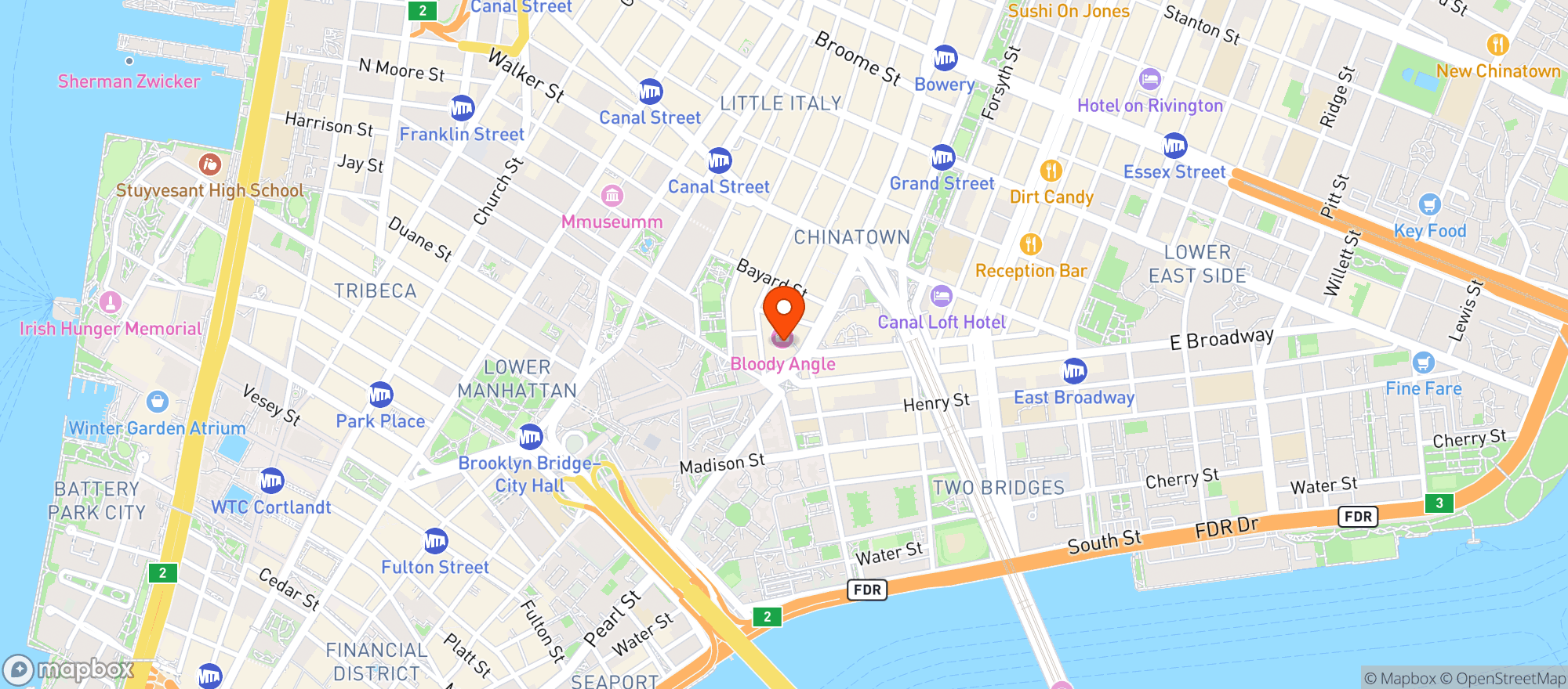 Map showing Chinese Tuxedo
