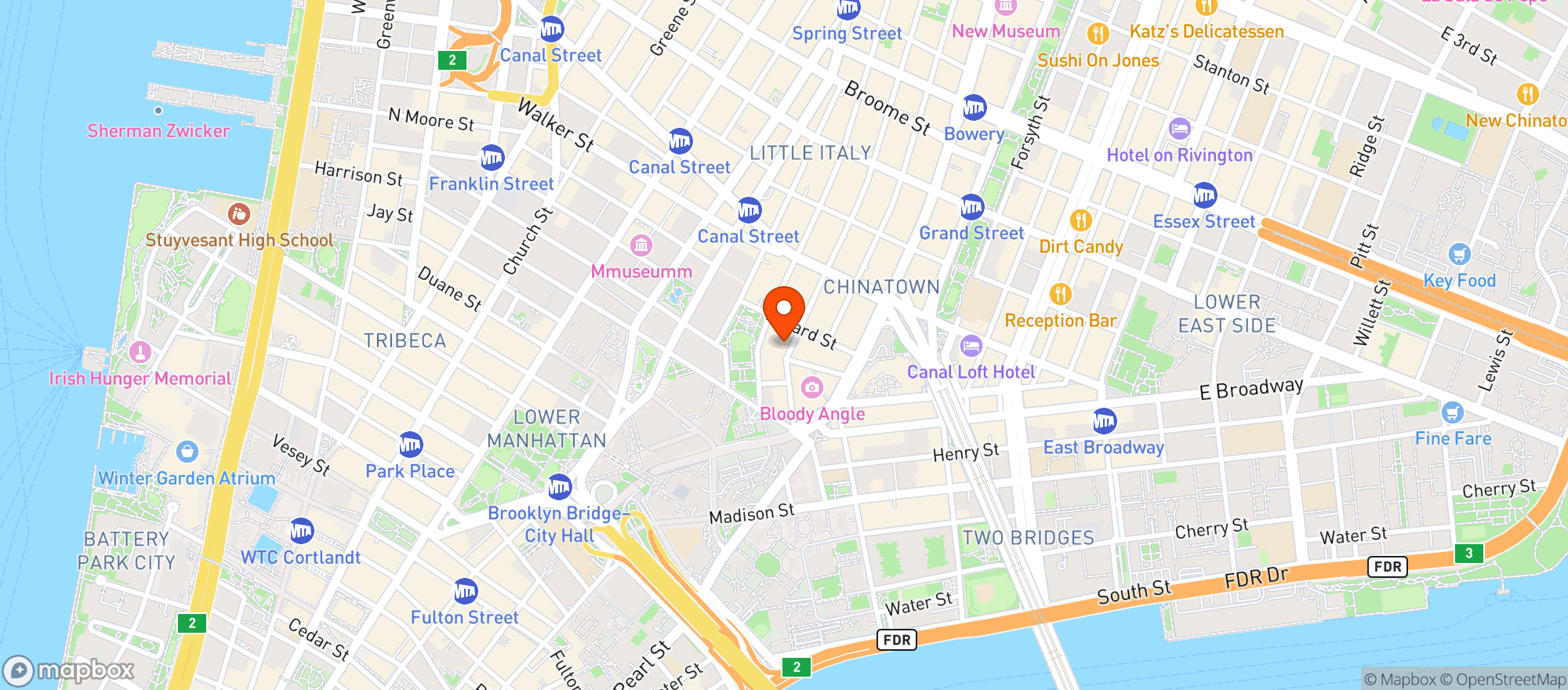 Map showing Cha Chan Tang