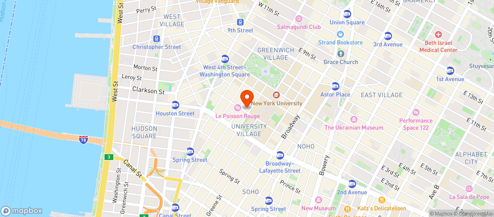Map showing Peculiar Pub