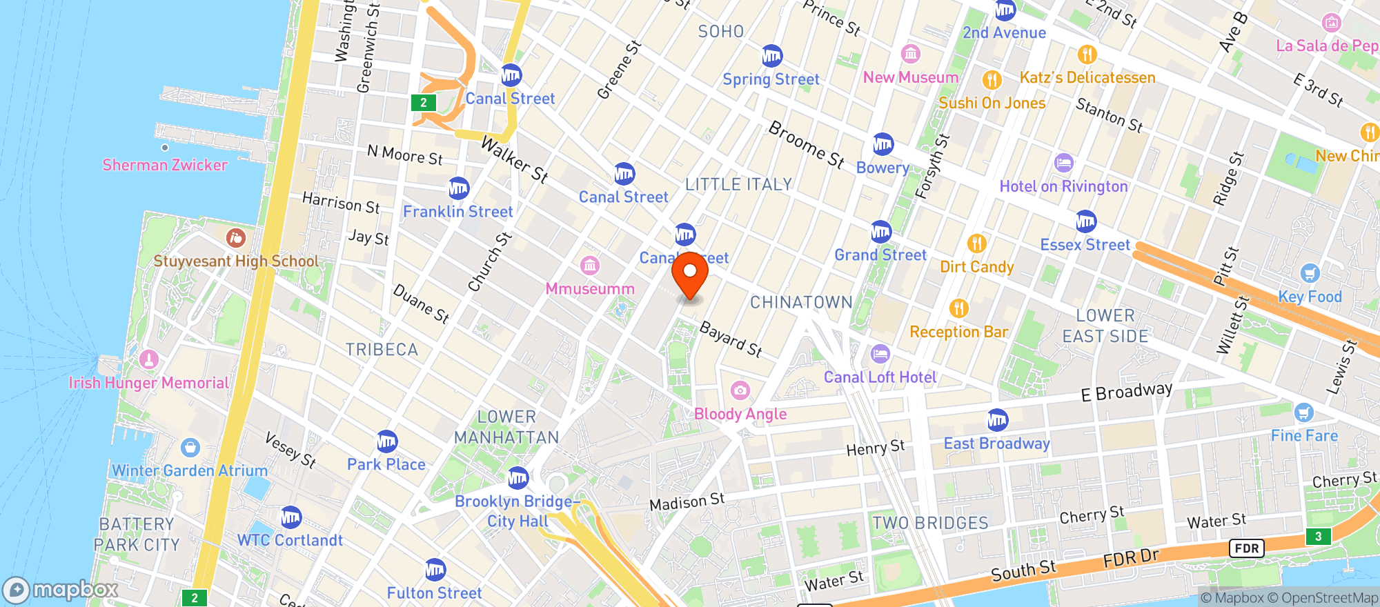 Map showing Whiskey Tavern