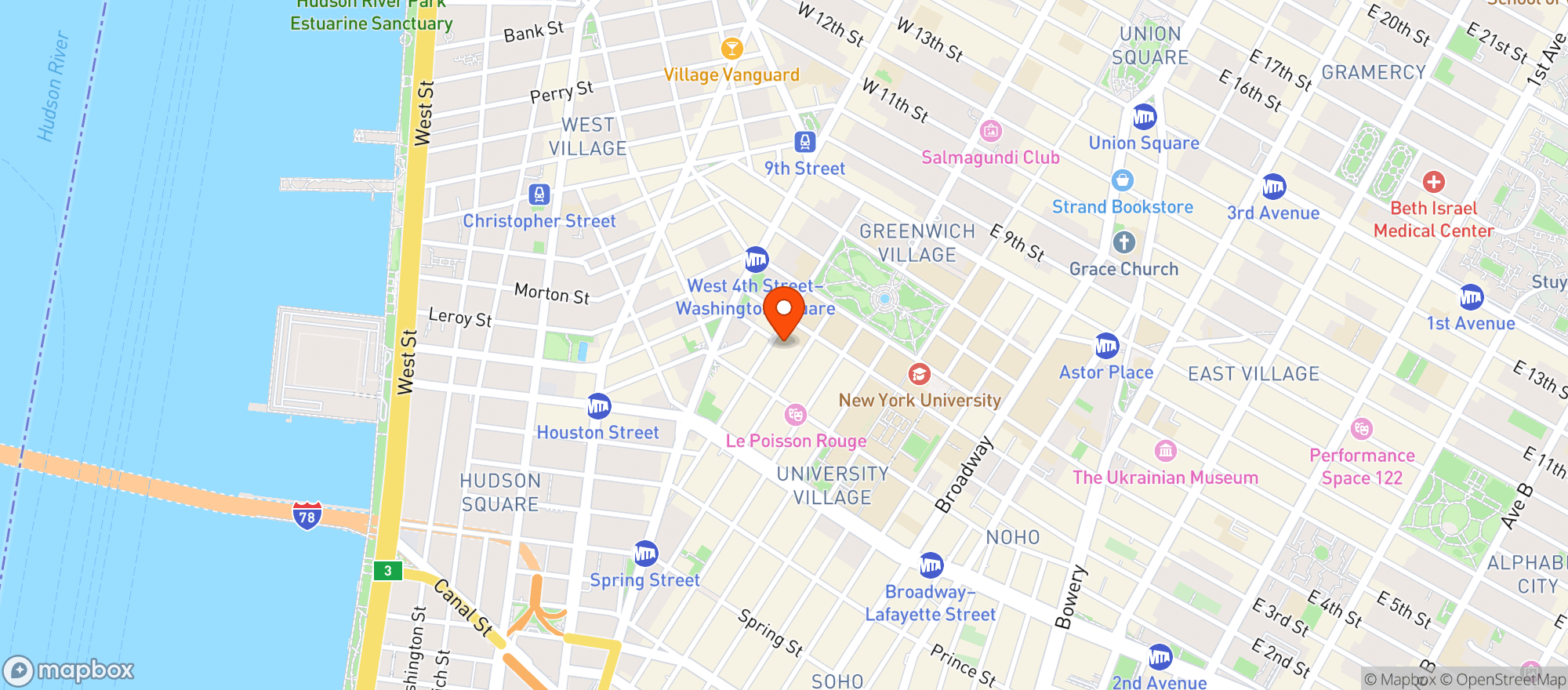 Map showing Rabbit Club