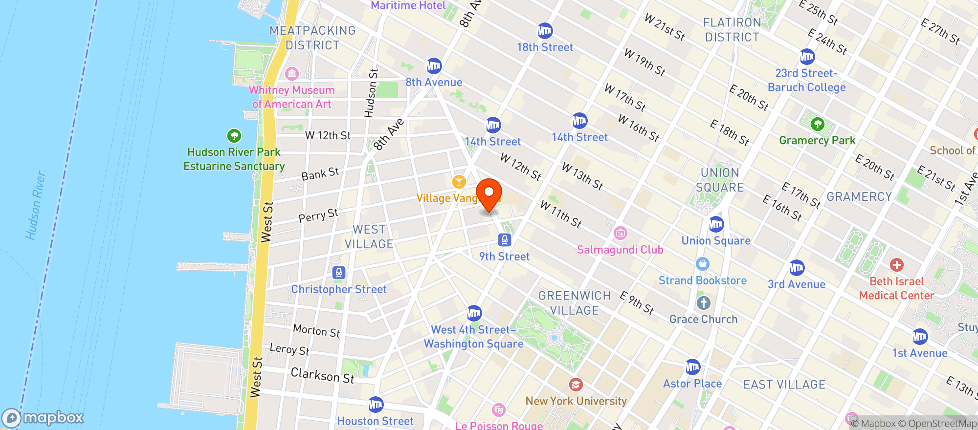 Map showing Greenwich Village Farm