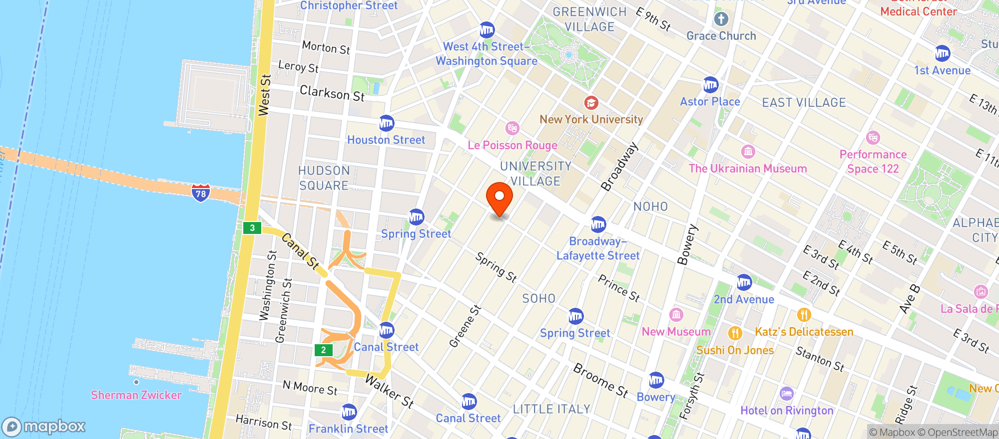 Map showing Manuela