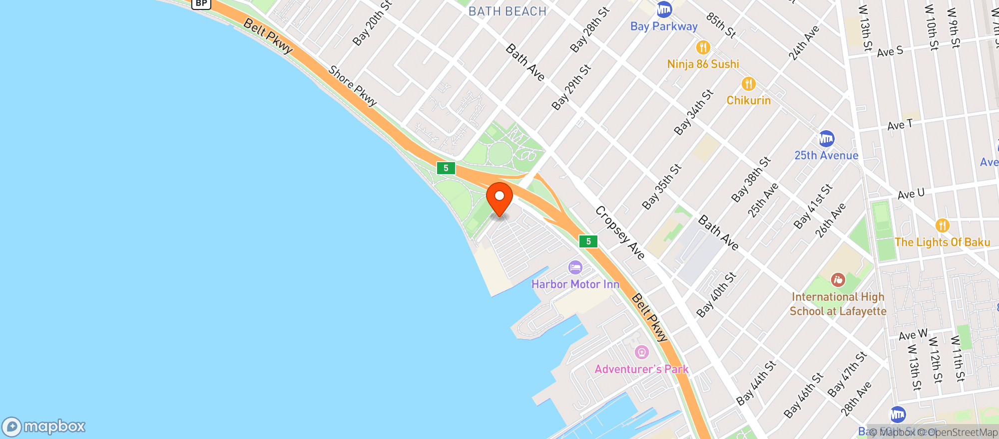 Map showing Target