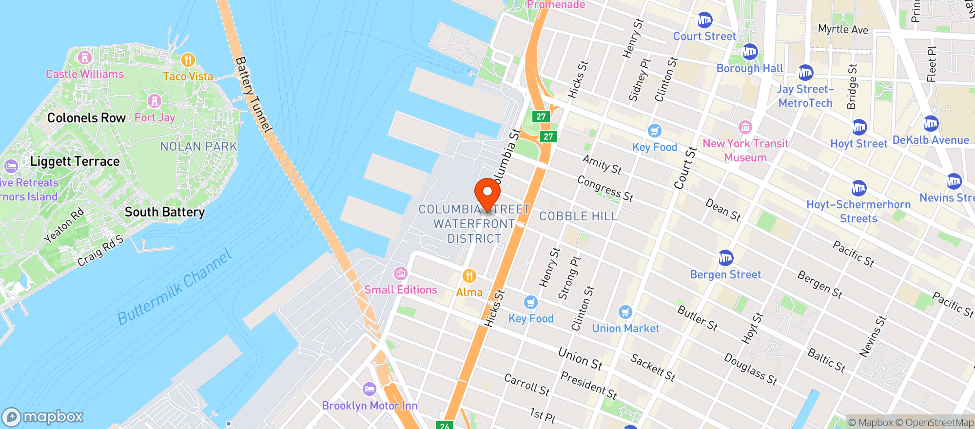 Map showing The Hop Shop