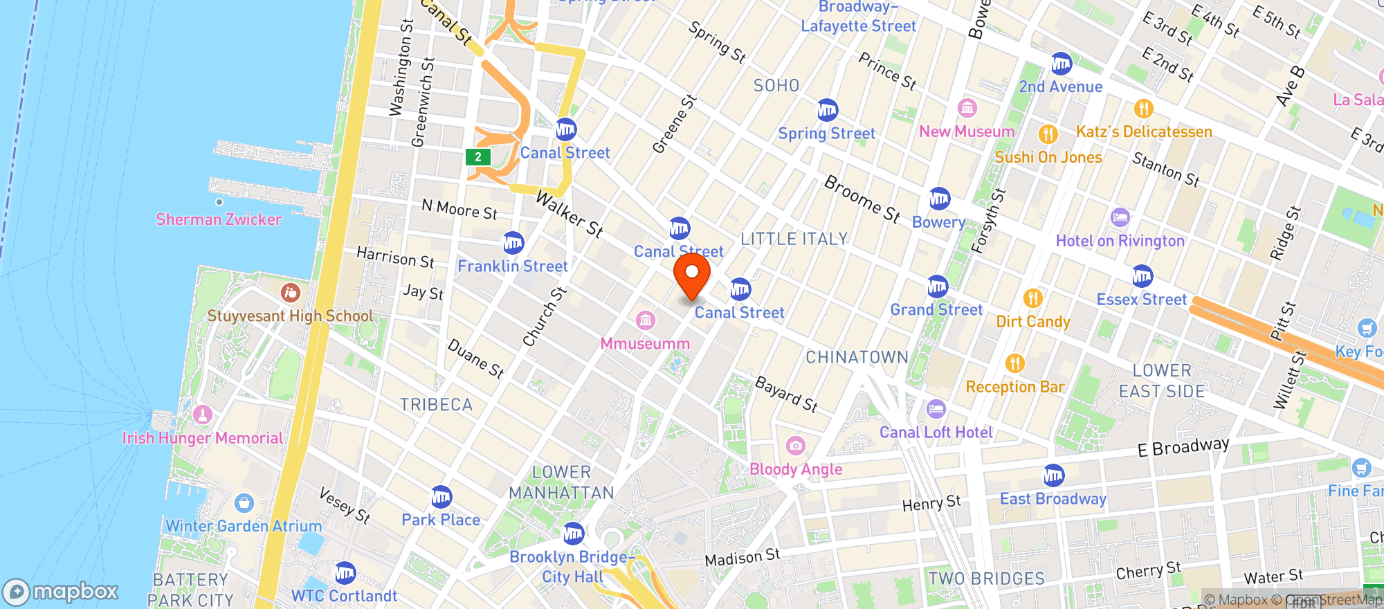 Map showing Live Axe