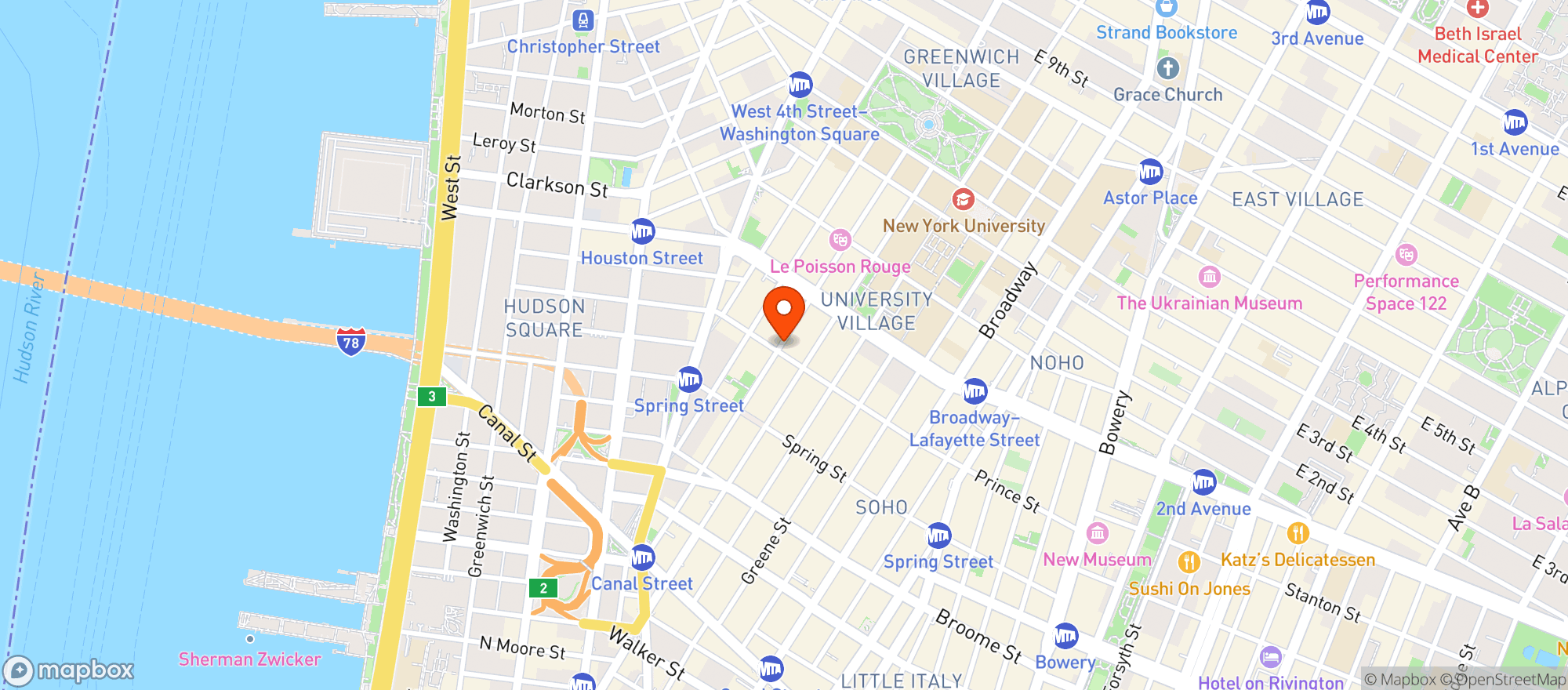 Map showing M & O Market