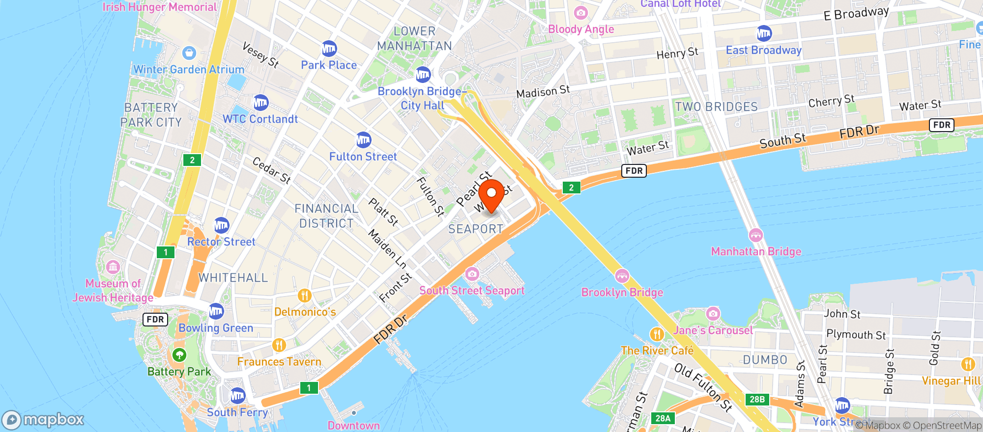 Map showing Jeremys Ale House