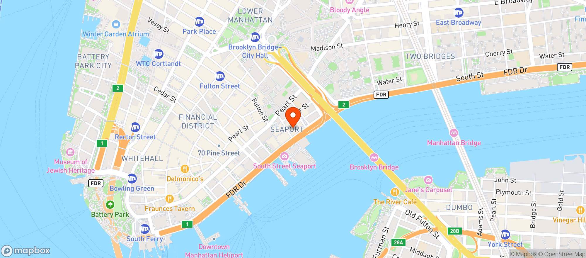 Map showing Dorlans Tavern