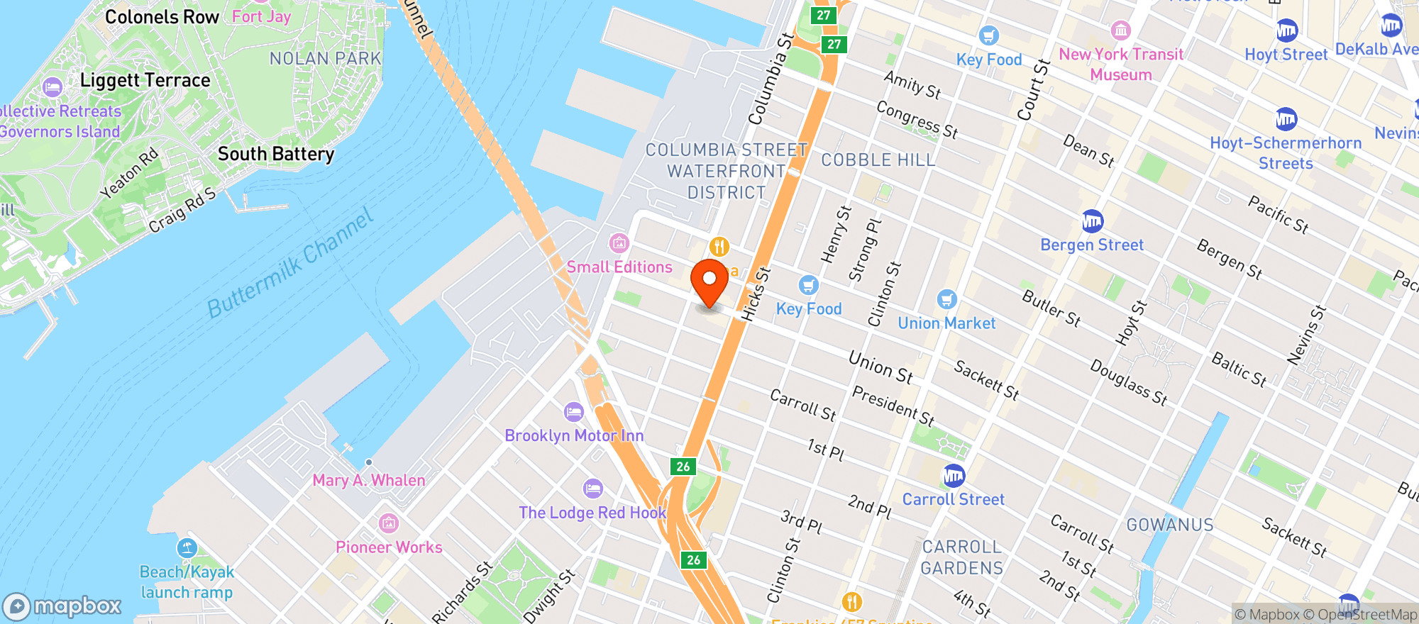 Map showing Cafe Spaghetti