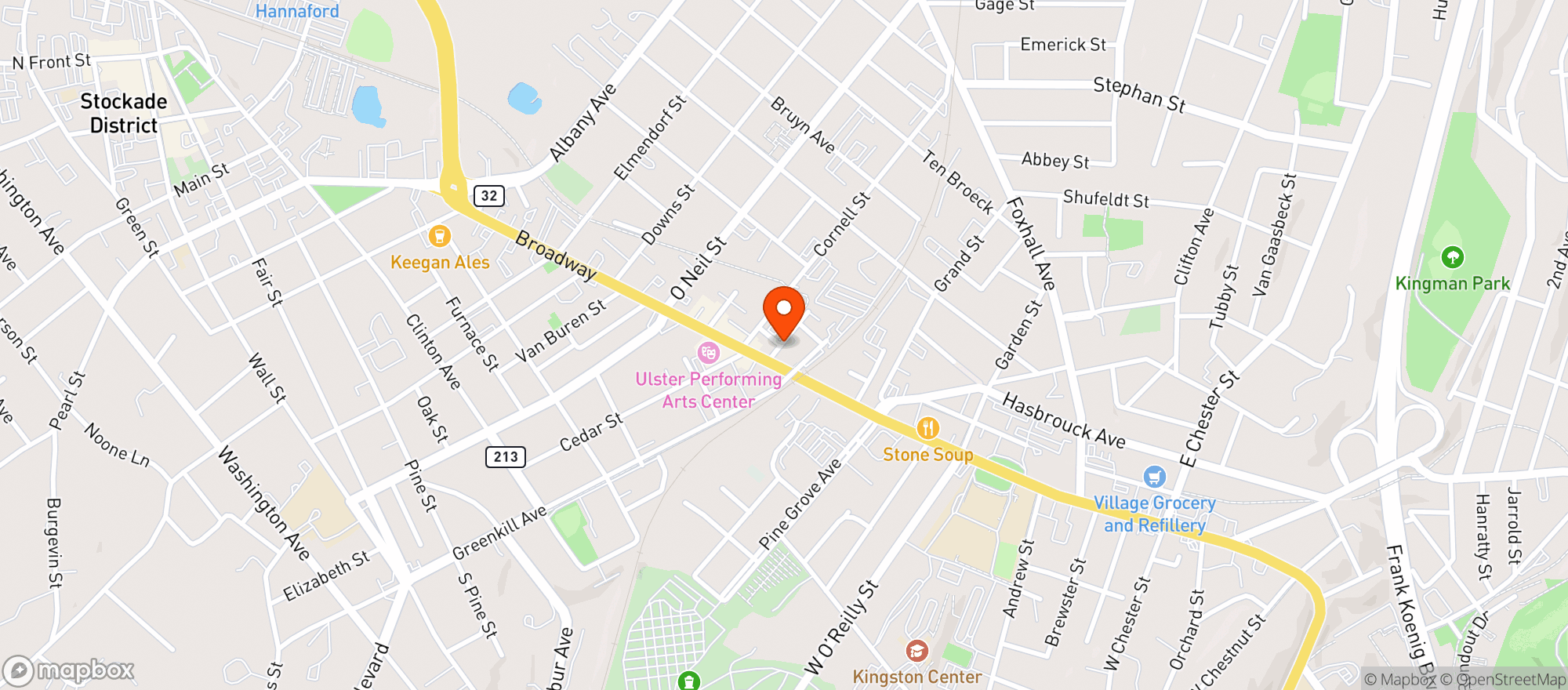Map showing Frank Guido's Little Italy