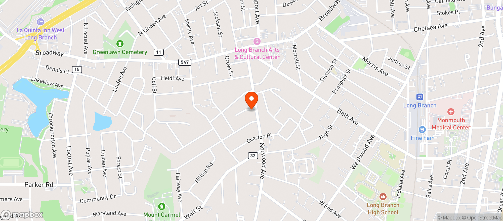 Map showing Unleaded Beverage Company