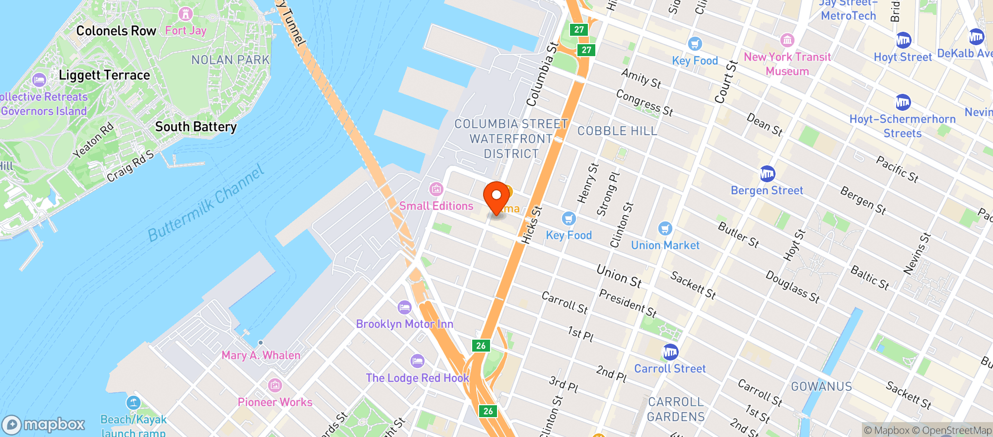 Map showing Swoony's