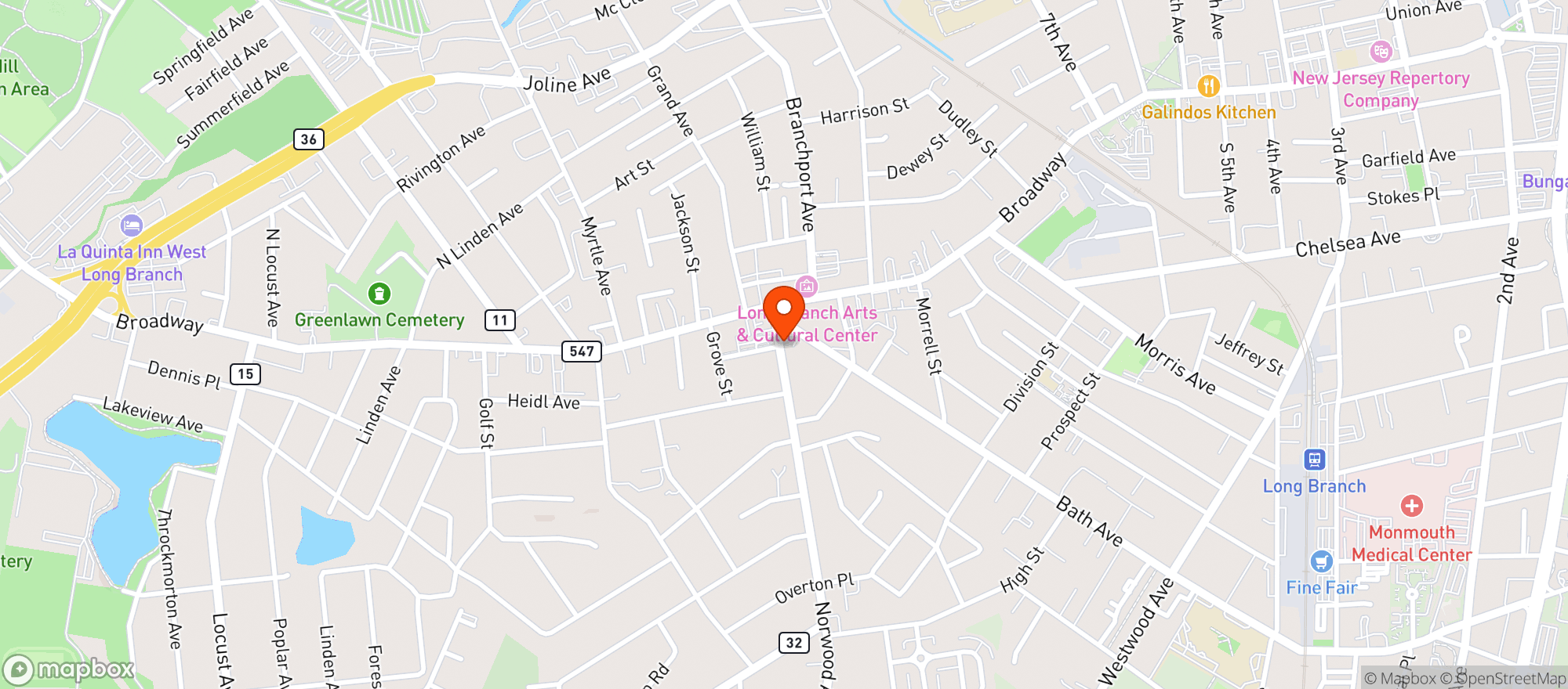 Map showing Nip N Tuck Bar