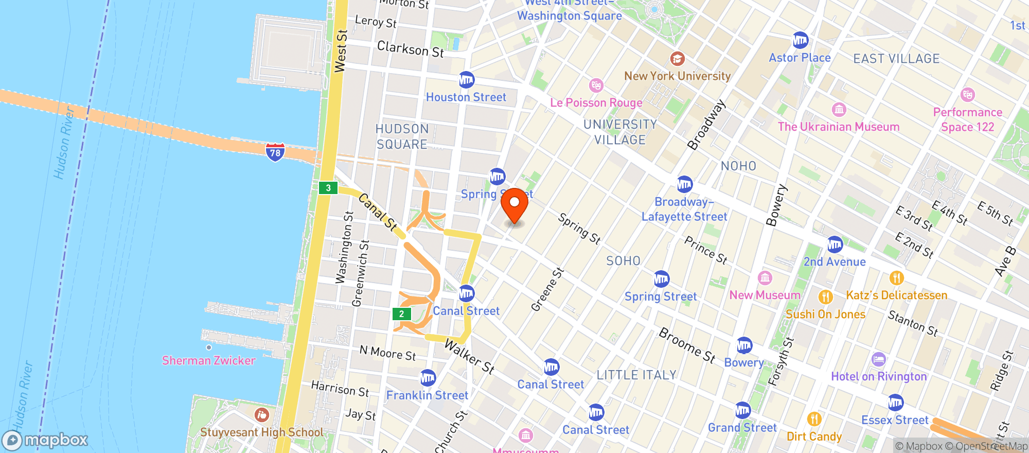 Map showing The Manner