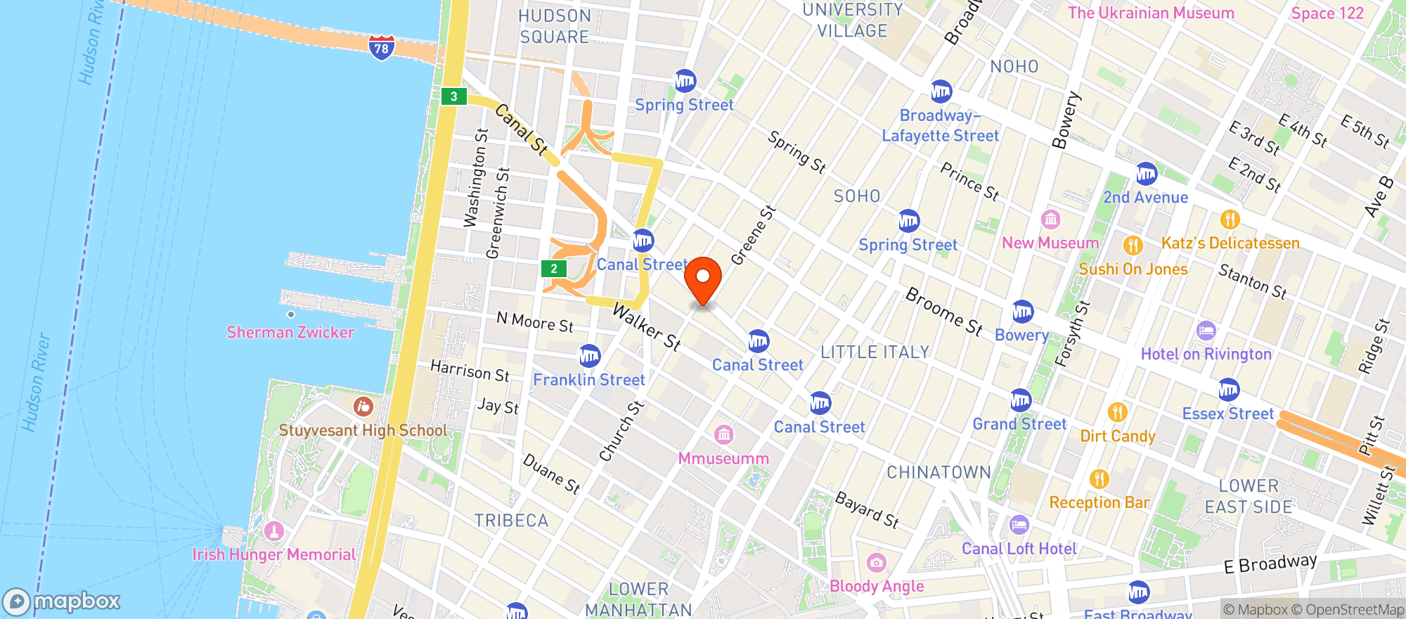 Map showing Smoke Shop