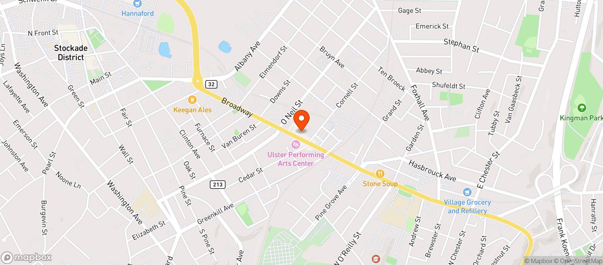 Map showing Westkill Supply