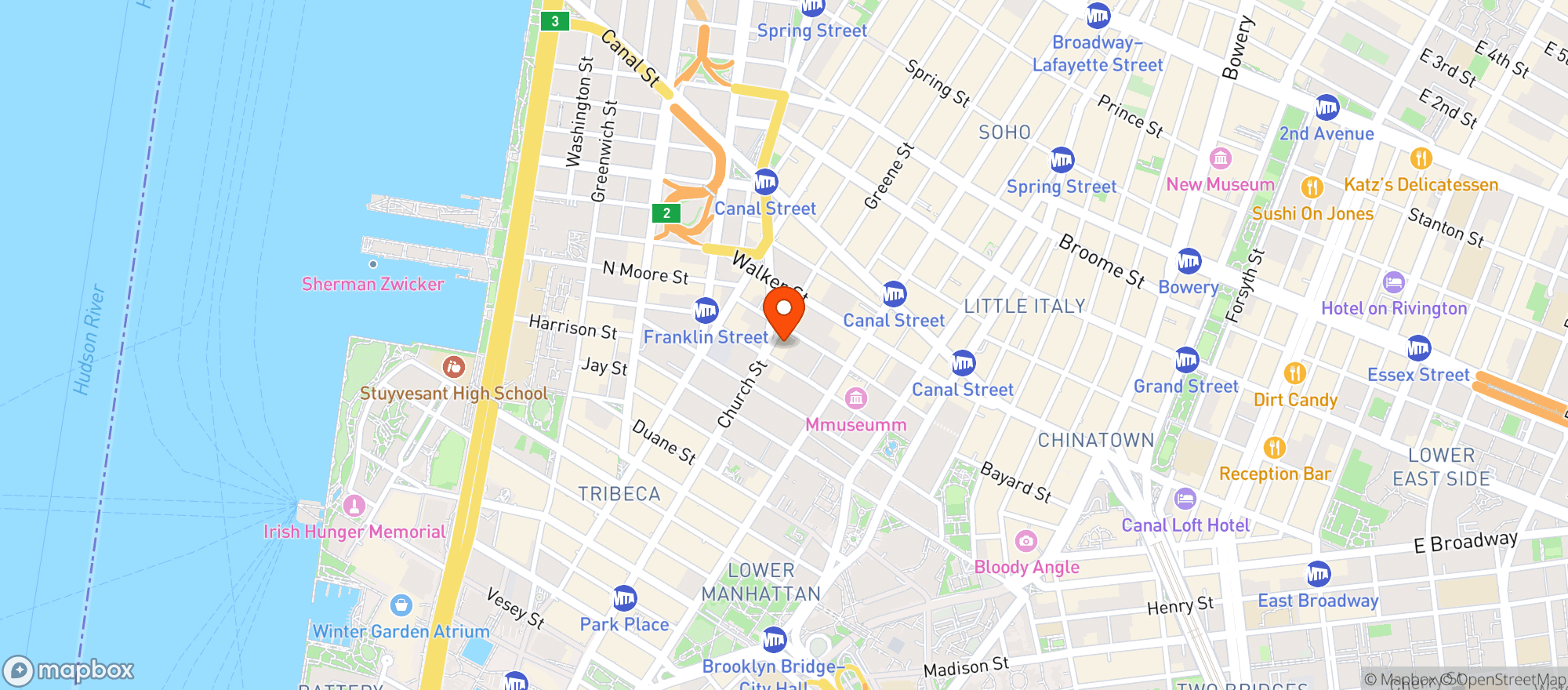 Map showing File Gumbo Bar