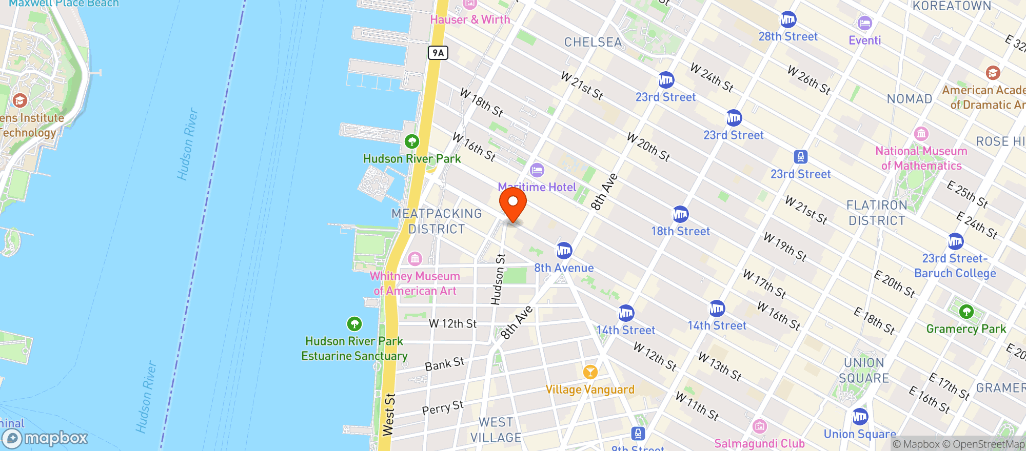 Map showing CBD Kratom Chelsea