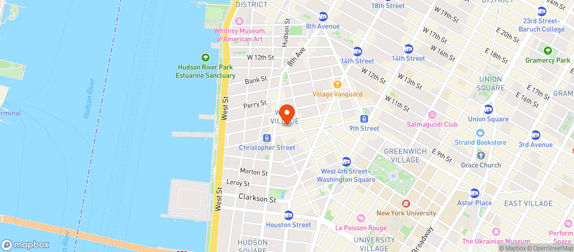Map showing Big Night (West Village)