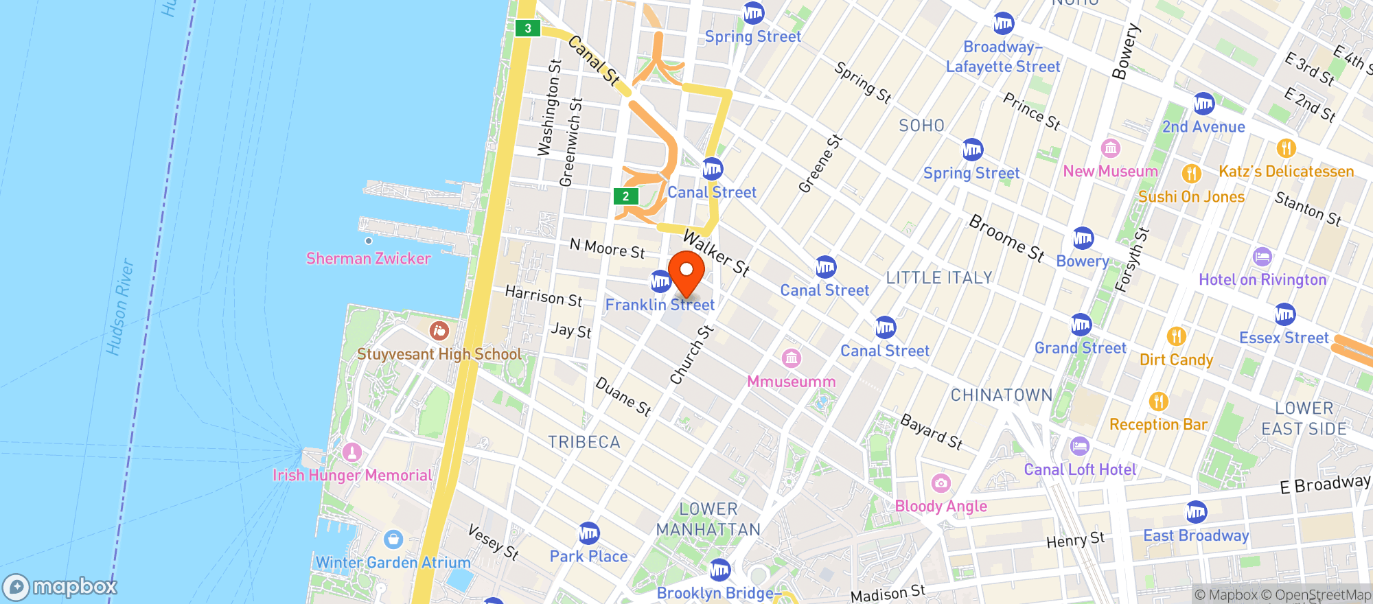 Map showing Casa Carmen