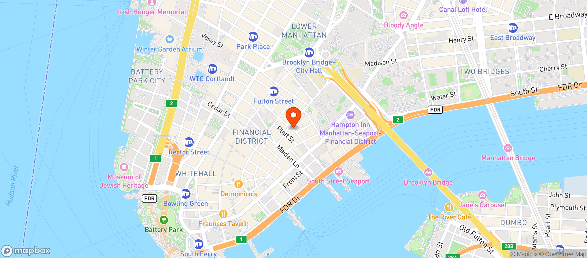 Map showing Jubilee Marketplace