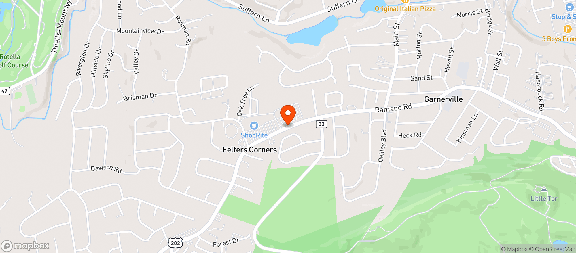 Map showing Gnc