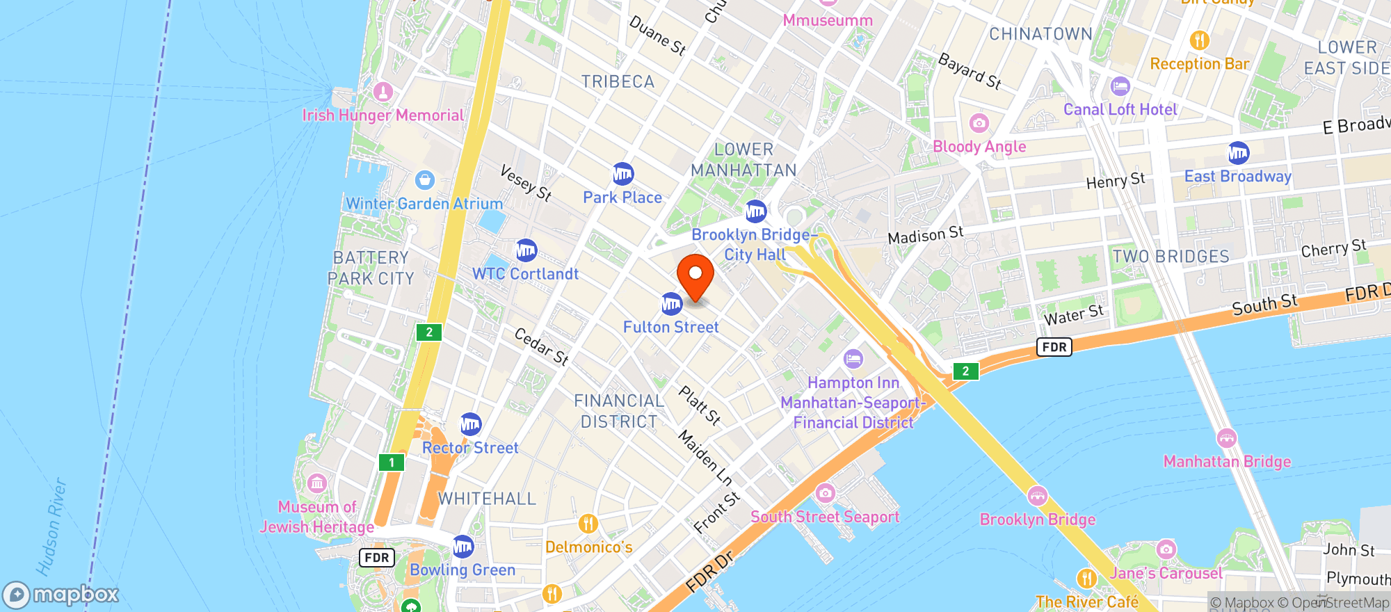 Map showing Blue Haven South