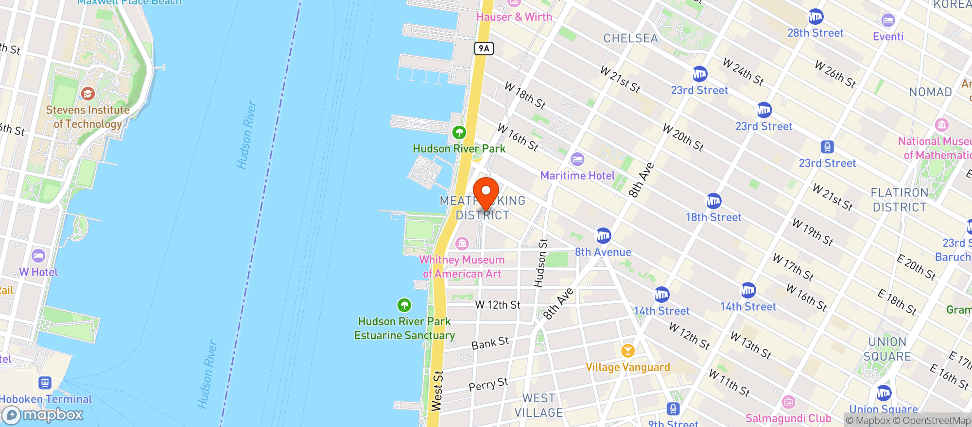 Map showing The Standard