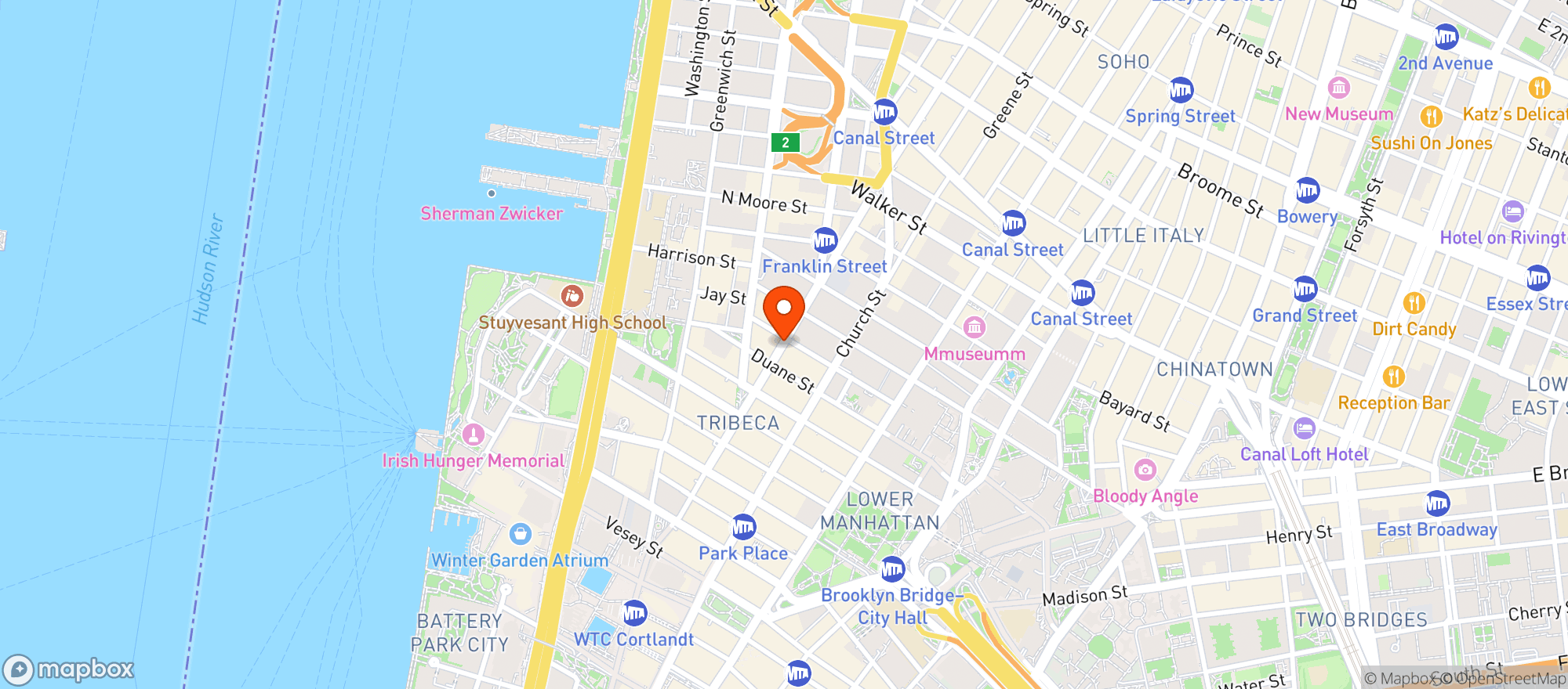 Map showing The Odeon